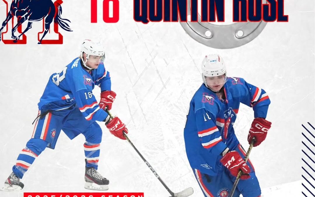 🏒 RETURNING FOR 2026/27 🏒 The Southern Alberta Mustangs are proud to announce that #18 Quintin Rose will be returning for the 2026/27 season.