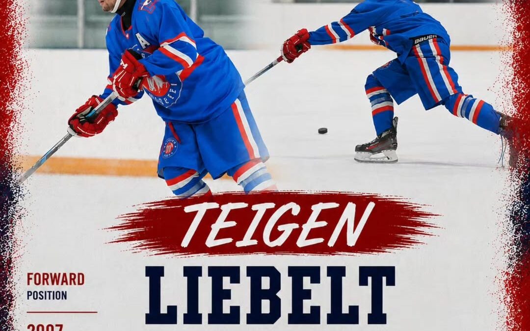 The Chestermere Mustangs are proud to welcome Teigen Liebelt back for the 2026/27 season.