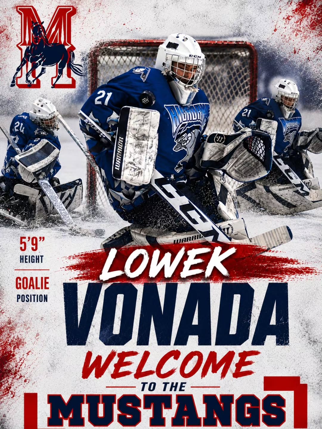 🥅 WELCOME TO THE MUSTANGS, LOWEK VONADA!