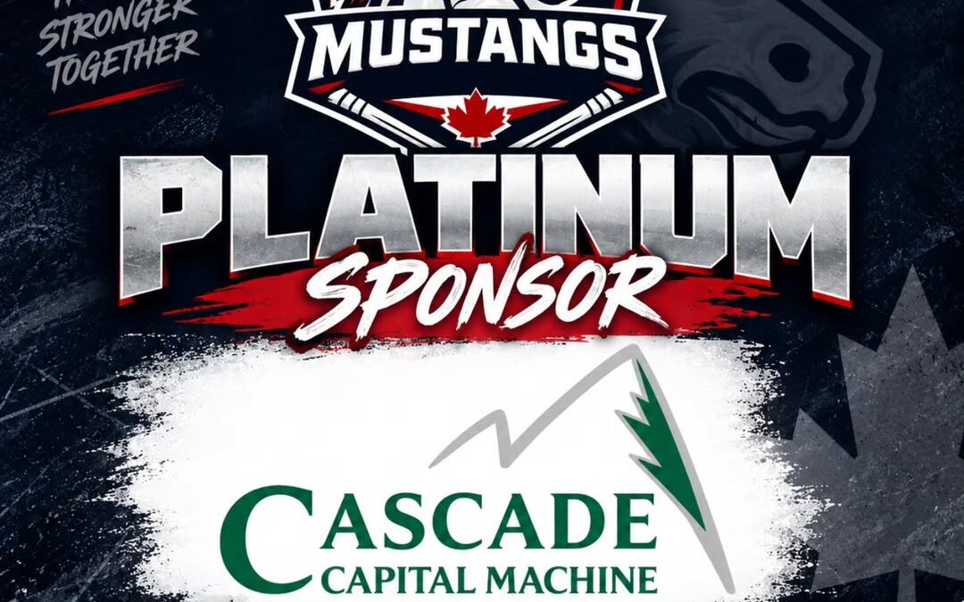 We are proud to welcome Cascade Capital Machine as a PLATINUM SPONSOR of the Chestermere Mustangs!