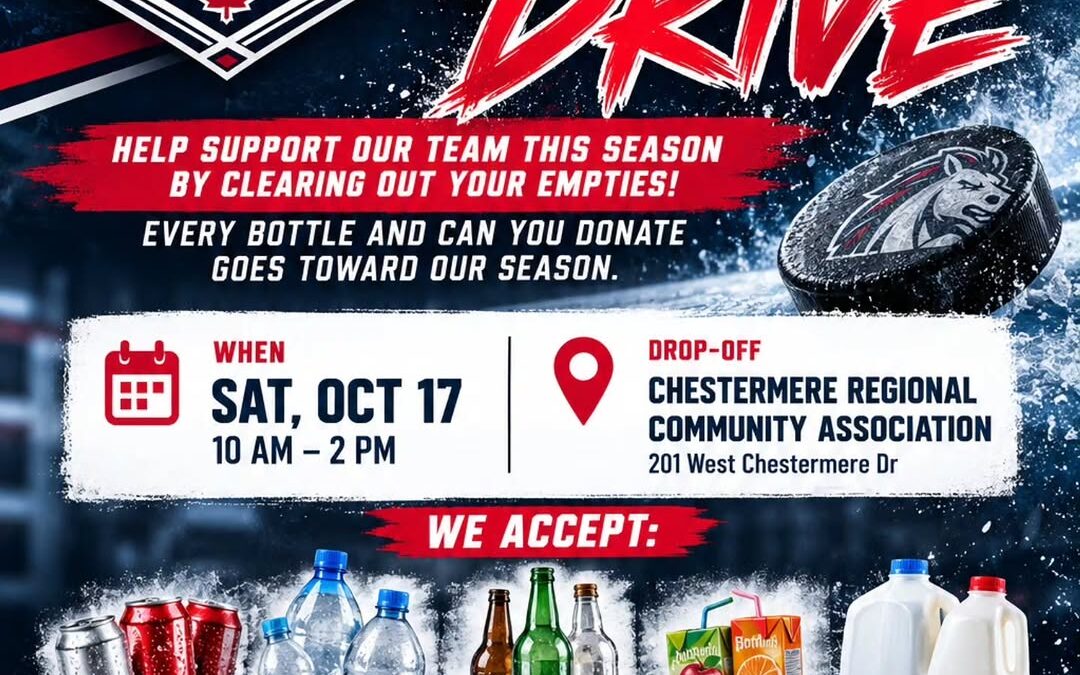 🐴 Chestermere Mustangs Bottle Drive!